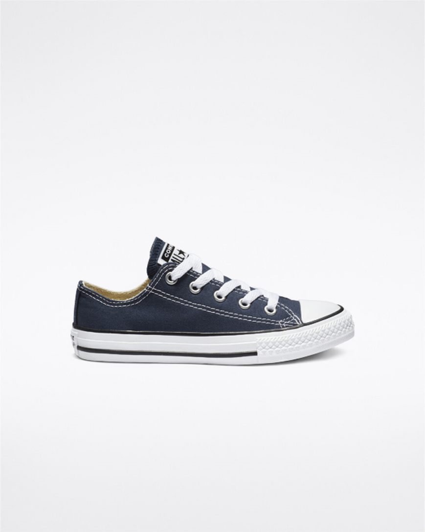 Boys\' Converse Chuck Taylor All Star Classic Low Top Shoes Navy | AU 63CE1O